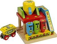 BigJigs cementfabriek met wagon