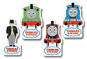 Thomas gum met locomotief Thomas, Percy, James of de Dikke Controleur